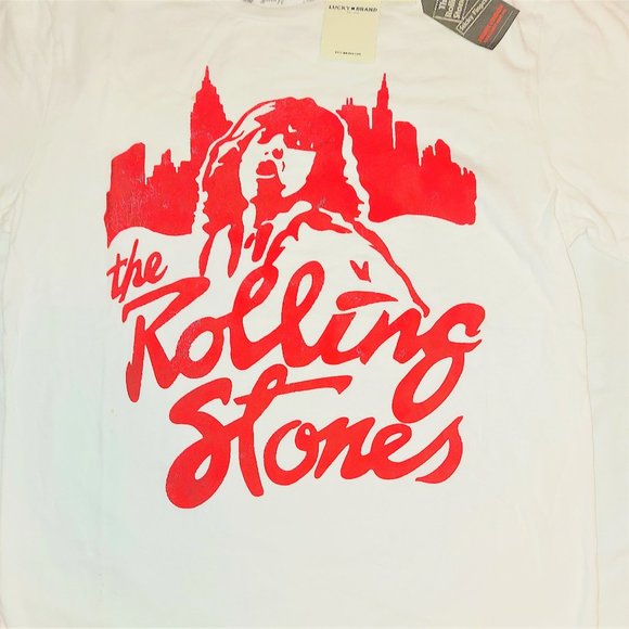 Lucky Brand Rolling Stones Mick Jagger Official T-Shirt L made USA NWT - Picture 2 of 4